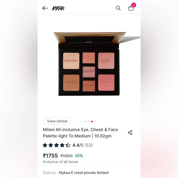 Milani All-inclusive Eye, Cheek & Face Palette-light To Medium - Picture 3 of 9